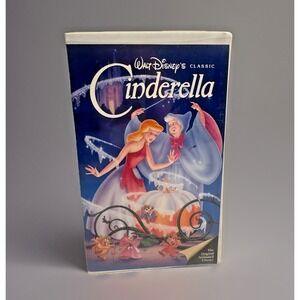Cinderella Black Diamond VHS Tape 1988‎ The Classic Disney Princess Animated